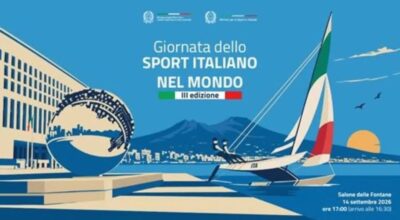 III Giornata dello Sport italiano nel mondo. Roma lunedì 14 settembre 2026